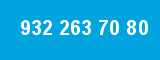 932 263 70 80 932 263 70 80